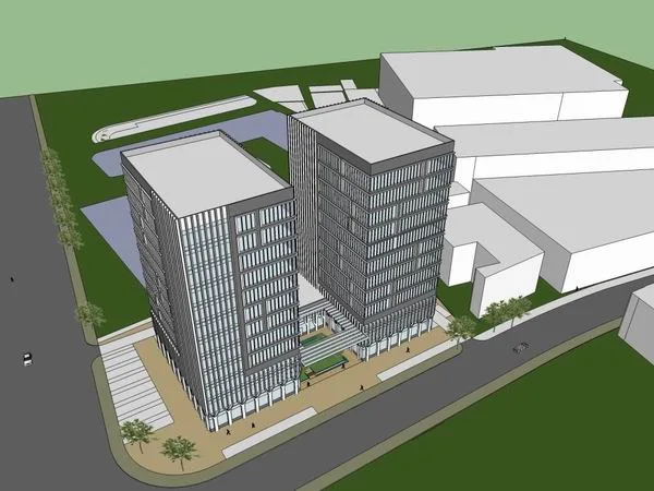 Sketchup Office Model | High rise Office Building, Modern Style