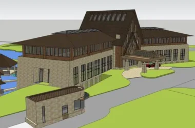 SketchUp Residential Model: Multi-Story Classical Entertainment and Commercial Clubhouse-BIM WORLD