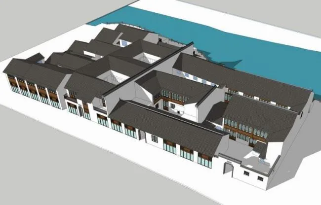 SketchUp Residential Models: Multi-Story Neighborhood Homes, Traditional Chinese Architecture, and Historic Buildings