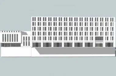 Modern Multi-Story Office Building Model in SketchUp-BIM WORLD
