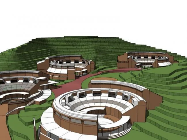Sketchup Business Model | Mountain Club, Modern Style