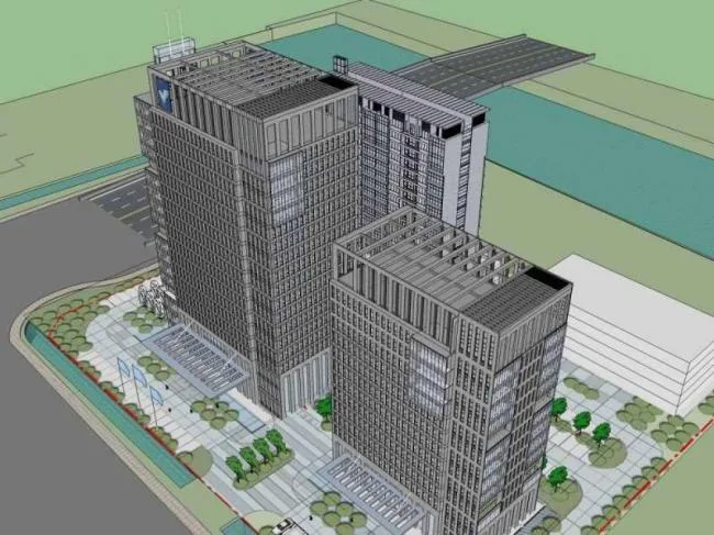 Sketchup Office Model | High rise Office Building, Classical Style