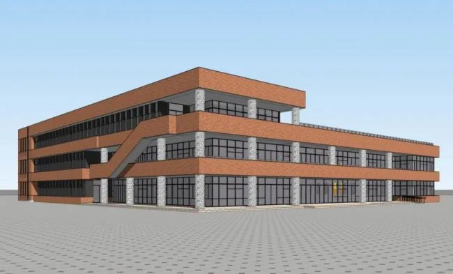 Sketchu Industrial Building | Multi story Building, Modern Style, Industrial Architecture