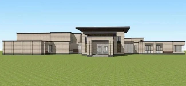 Sketchup Business Model | Multi story Club Sales Office, Modern Style