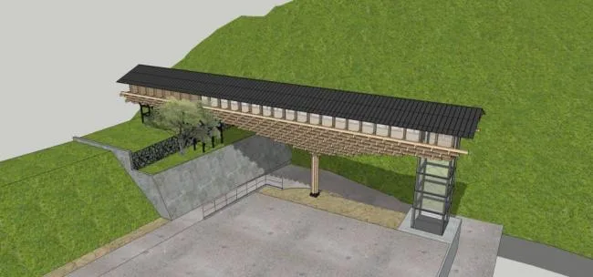 Sketchup Cultural Model | Wooden Bridge Museum, Cultural Architecture, Chinese Style