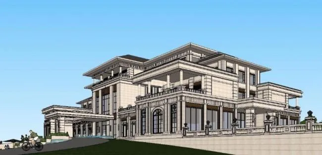 Sketchup Business Model | Multi story Club, European Style