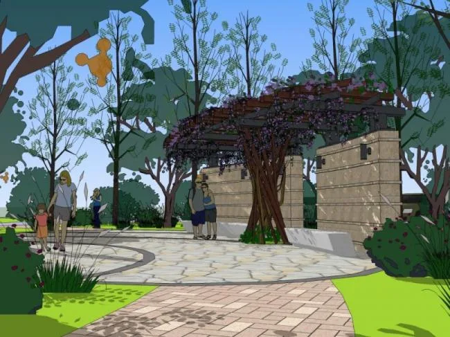 Sketchup Landscape Model | Community Landscape, Residential Landscape, Modern Style