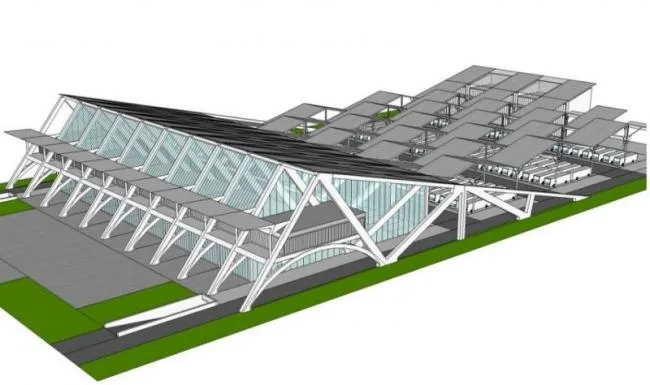 Sketchup Station Road Bridge | Bus Terminal, Modern Style