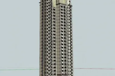 Classic Style Super Tall Residential Model in SketchUp-BIM WORLD
