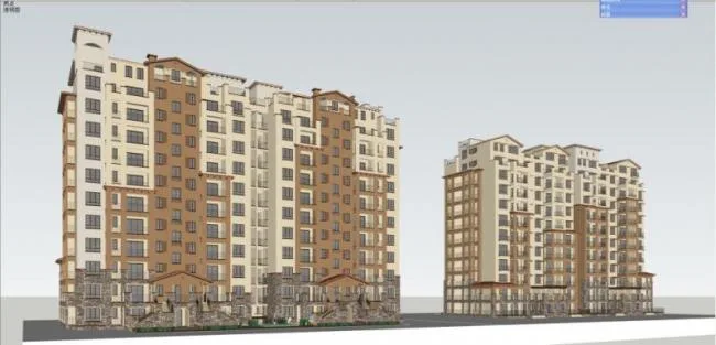 SketchUp Residential Models: High-Rise, Spanish, and Classical Styles