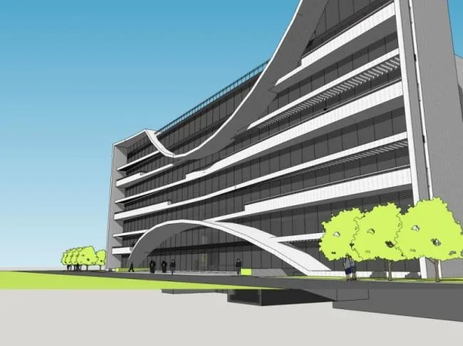 Sketchup Office Model | Multi story Office Building, Modern Style