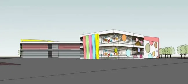 Sketchup School Model | Multi story School Kindergarten, Educational Building, Modern Style