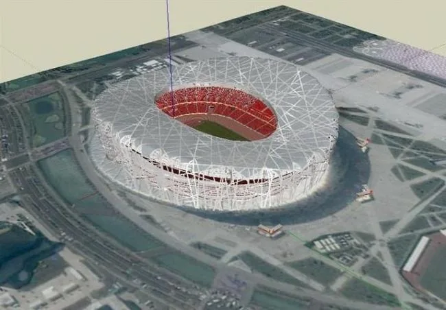 Sketchup Gymnasium Model | Multi story Gymnasium, Bird's Nest, Modern Style