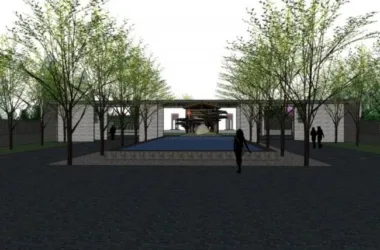 Modern Chinese Style Park Landscape Model in SketchUp-BIM WORLD