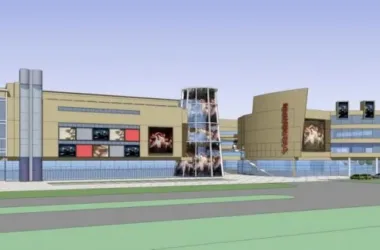 SketchUp Business Model: Modern Multi-Story Commercial Complex Design-BIM WORLD