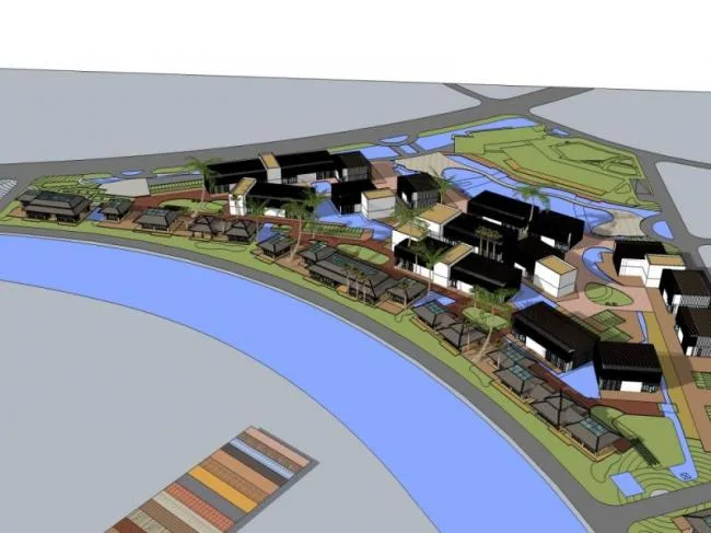 Sketchup Villa Model | Vacation Villa Cluster, Southeast Asian Style