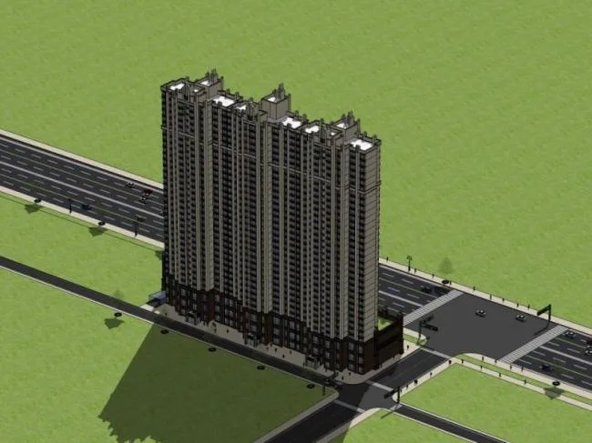 Sketchup Residential Model | Super Tall Residential, Classical Style