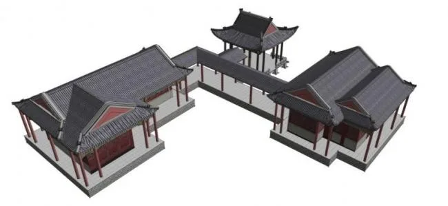 Sketchup Ancient Architecture Model | Ancient Pavilion, Pavilion, Ancient Architecture, Chinese Style