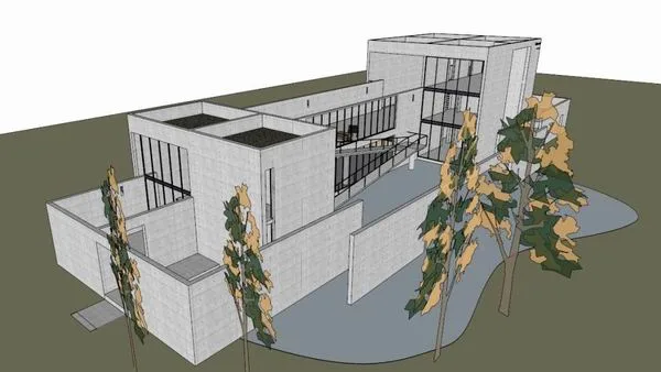 Sketchup Villa Model | Anteng Zhongxiong Chicago Residence, Villa, Modern Style