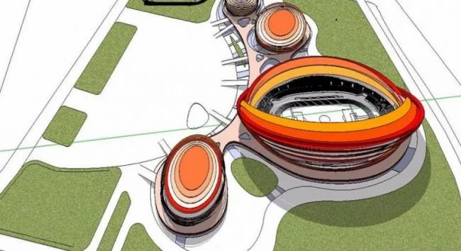 Sketchup Sports Center Model | Multi story Sports Stadium, Modern Style