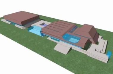 SketchUp Cultural Model: Xuchang Cultural Center – Modern Multi-Story Museum and Exhibition Hall-BIM WORLD