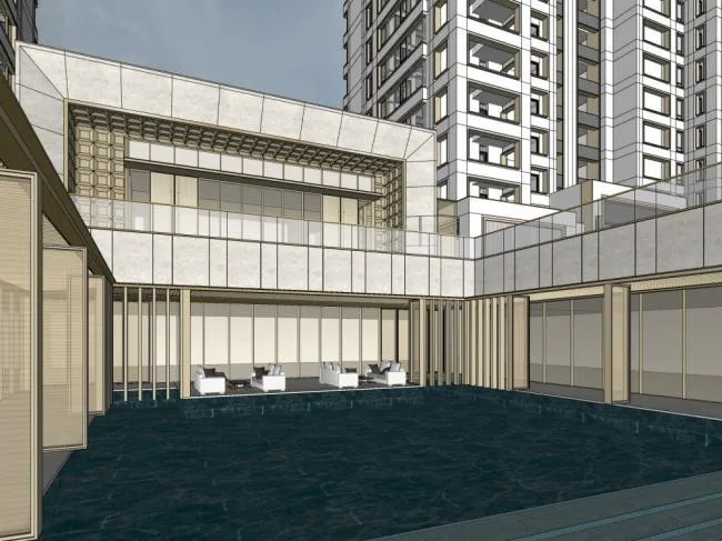 Sketchup Residential Model | Super High rise Residential Buildings, Residential Buildings, Modern Style
