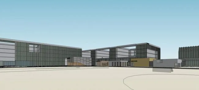 Sketchup School Model | Multi story School, Campus, Teaching Building, Educational Architecture, Modern Style