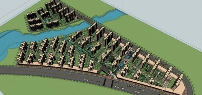 Sketchup Residential Model | High rise residential communities, residential buildings, classical style