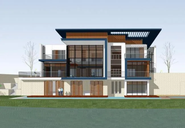 Sketchup Villa Model | Solo Villa, Modern Style
