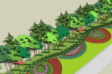 Modern Street and Road Landscape Models in SketchUp-BIM WORLD