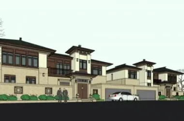 Twin Villa SketchUp Model | Modern Chinese-Style Residential Architecture-BIM WORLD