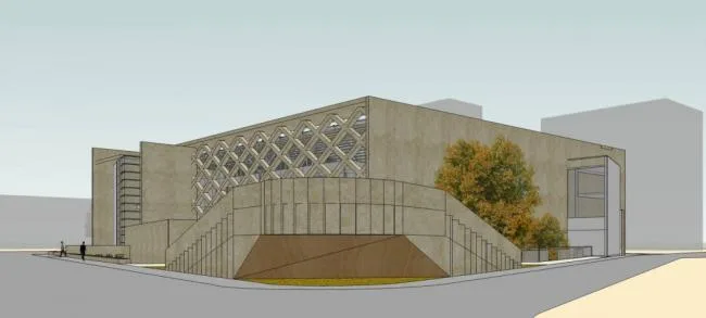 Sketchup Cultural Model | Multi story Library, Modern Style, Alien, Cultural Architecture