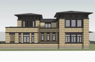 Classical Style Single-Family Villa Model in SketchUp-BIM WORLD