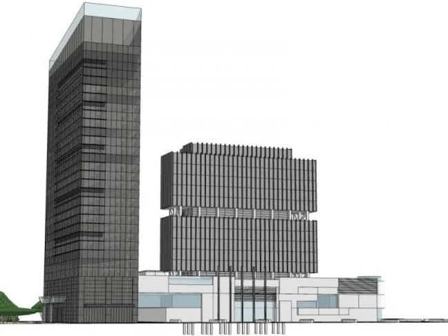 Sketchup Complex Model | Multi story Urban Complex, Office, Hotel, Modern Style