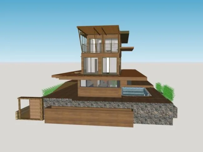 Sketchup Villa Model | Solo Villa, Modern Style
