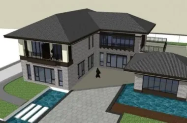 Modern Solo Villa Design | SketchUp 3D Model-BIM WORLD