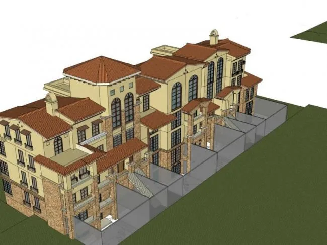 Sketchup Residential Model | Multi story Residence, European Style, Residential Architecture, Classical Style