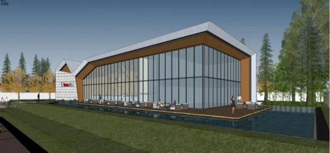 Sketchup Business Model | Sales Office, Modern Style