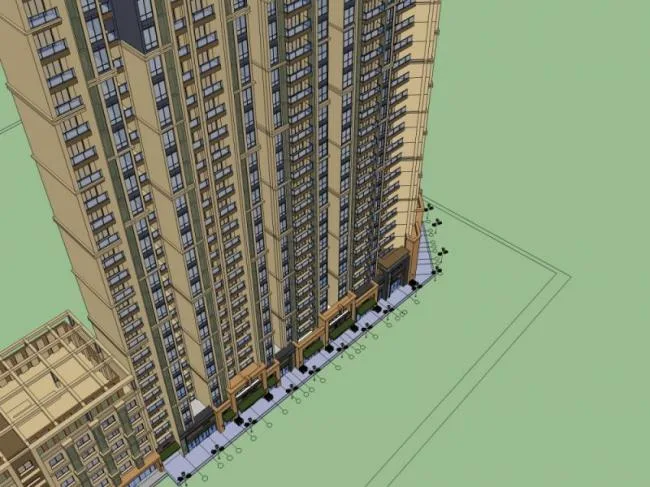 Modern High-Rise Residential Buildings | SketchUp Architectural Model