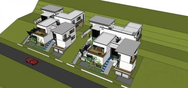 Modern Solo Villa Design | SketchUp 3D Model
