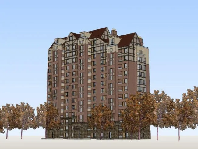 Sketchup Residential Model | High rise Residential Buildings, Classical Style