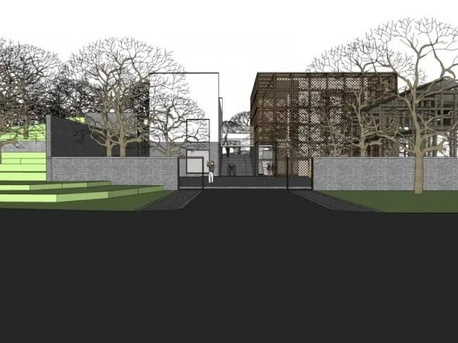 Sketchup Business Model | Low rise Vanke Club, Modern Style
