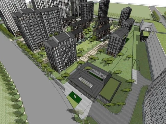 Sketchup Residential Model | Super high-rise residential buildings in modern style