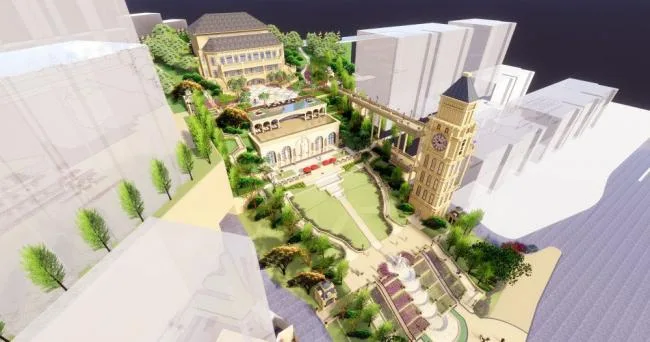 Sketchup Business Model | Multi story Clubhouse, French Style, Classical Style, Stacking, Commercial Architecture