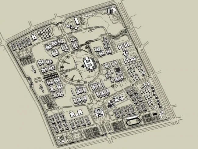 Sketchup Residential Model | Multi story Community Planning, Modern Style