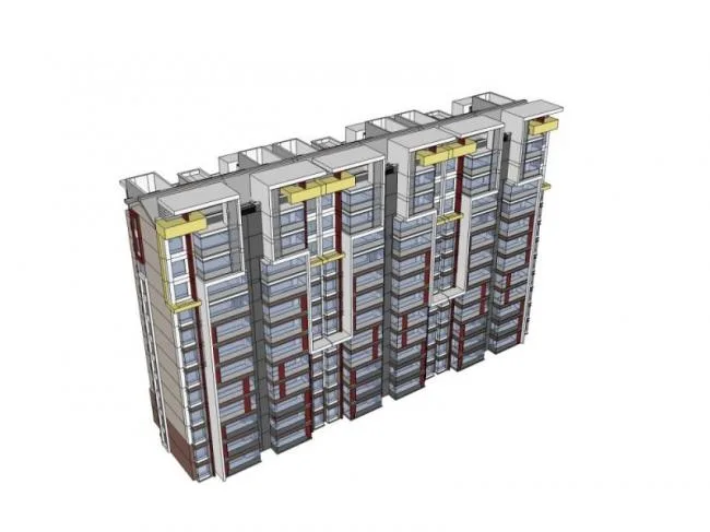 Sketchup Residential Model | High rise Residential Buildings, Modern Style