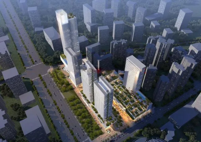 Sketchup Complex Model | Super high-rise commercial complex, office hotel, modern style