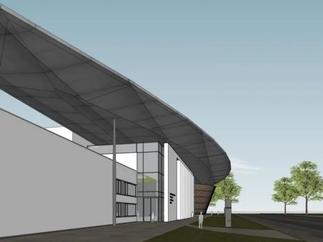 Sketchup Cultural Model | Multi story Music Hall, Cultural Architecture, Modern Style
