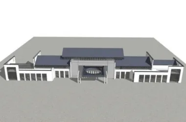 SketchUp Business Model: Multi-Story Clubhouse in New Chinese Style Commercial Architecture-BIM WORLD