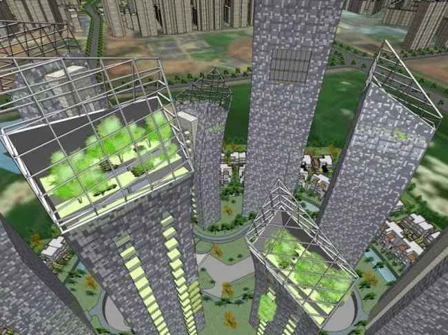 Sketchup Residential Model | Super High rise Residential, Modern Style